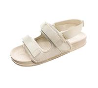 Scarpe Comode Per Donna Sandali da Estivi Pantofole da Spiaggia Per Coppie Libero Fondo Morbido Antiscivolo Tendenza Donna L'Estate Sandali Chiusi Davanti Sandalo (Beige 37)