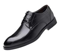 Scarpe comode Stringate Nere in Pelle, Scarpe Eleganti da Lavoro Uomo, Mocassini Slip-on in, Formali for Matrimoni, Feste e Serate(41 EU)