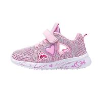 Scarpe con cuori suola antiscivolo, scarpe da ginnastica per ragazze 35, traspiranti, per piedi nudi, flessibili, leggere, in rete, traspiranti, per il fitness, Colore: rosa., 29 EU