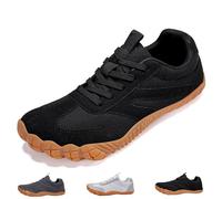 Scarpe con Punta Larga da Donna Scarpe A Piedi Nudi A Caduta Zero da Uomo, Scarpe da Trekking Comode E Leggere Antiscivolo(Black,44 EU)