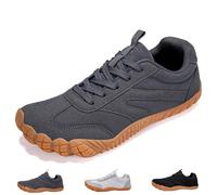 Scarpe con Punta Larga da Donna Scarpe A Piedi Nudi A Caduta Zero da Uomo, Scarpe da Trekking Comode E Leggere Antiscivolo(Dark Grey,45 EU)