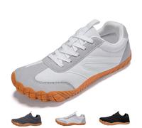 Scarpe con Punta Larga da Donna Scarpe A Piedi Nudi A Caduta Zero da Uomo, Scarpe da Trekking Comode E Leggere Antiscivolo(Light Grey,47 EU)
