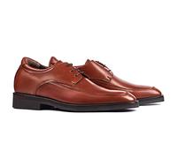 Scarpe con Rialzo da Uomo Che Aumentano l’Altezza Fino a 7 cm. Fabbricate in Pelle. Modello Roma Marrone 39