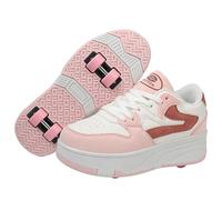 Scarpe con Rotelle Bambini Pattini a Rotelle Scarpe Bambini Ragazzi Scarpe da Skateboard Pattini a Rotelle 2 in 1 Scarpe da Pattinaggio Scarpe da Ginnastica con Ruote Ragazze e Donne (Wow-V5, 38EU)