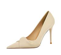 Scarpe con Tacco A Spillo da 4 Pollici per Donna, Comode Scarpe col Tacco da Ufficio, Scarpe Eleganti con Punta Chiusa E Affilata