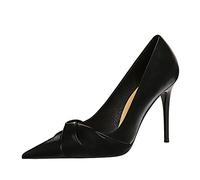 Scarpe con Tacco A Spillo da 4 Pollici per Donna, Comode Scarpe col Tacco da Ufficio, Scarpe Eleganti con Punta Chiusa E Affilata