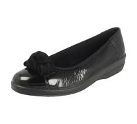Padders Ladies Slip On Scarpe Decolletè Con Tacco Largo 2E Orient