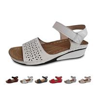 Scarpe con zeppa per le donne estive antiscivolo punta aperta Flatform supporto plantare morbido fondo sandali all'aperto quotidiano shopping vacanza spiaggia passeggiate campeggio viaggio sandalo