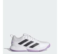 adidas Donna Court Team Bounce 2.0 Shoes, Cloud White/Core Black/Powder Plum, 42 EU