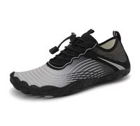 Scarpe d' LEEAA Scarpe Aqua Leggerte Scarpe da Spiaggia a Piedi Nudi Senza Piede traspirato per Le Scarpe da Nuoto Trasparenti per asciugare Rapidamente per Gli Sport Acquatici (Bianco Nero 38)
