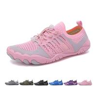Scarpe da Acqua a Piedi Nudi for Uomo e Donna, Scarpe da Acqua ad Asciugatura Rapida, Scarpe da Spiaggia Leggere e Antiscivolo for Surf, Camminate, Escursioni(Pink,37 EU)