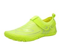 Scarpe da acqua ad asciugatura rapida da uomo, vestibilità larga, scarpe da ginnastica a goccia zero, leggere, per escursionismo, nuoto e immersioni, scarpe da ginnastica con suola antiscivolo, Verde