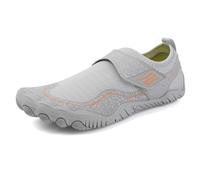 Scarpe da acqua ad asciugatura rapida per uomini e donne, comoda fibbia, nuoto, yoga e attività in torrente, Grigio, 36 2/3 EU