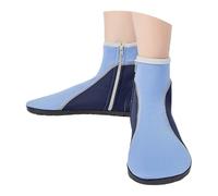 Scarpe da acqua alte per donne e uomini, da spiaggia, ad asciugatura rapida, traspiranti, scarpe a piedi nudi, con cerniera laterale, calzature leggere per spiaggia, surf, guida, piscina, yoga, blu