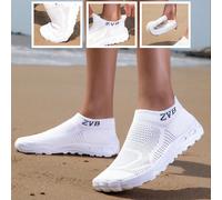 Scarpe da acqua amiche del piede ZVB, scarpe da spiaggia a suola morbida per donne, per nuoto, immersioni, sandali estivi ad asciugatura rapida per attività all'aperto, scarpe da pesca, scarpe da guad