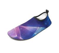 Scarpe da acqua colorate con stampa poligonale per donne e uomini a piedi nudi calzini acquatici slip-on per spiaggia nuoto surf yoga esercizio, Poligonale colorato 8, large