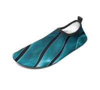 Scarpe da acqua colorate con stampa poligonale per donne e uomini a piedi nudi calzini acquatici slip-on per spiaggia nuoto surf yoga esercizio, Flusso astratto 5, XX-Large