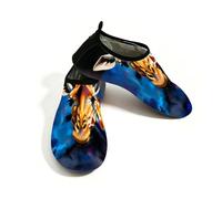 Scarpe da acqua con disegno di giraffa, per donne e uomini, ad asciugatura rapida, leggere, a piedi nudi, per spiaggia, Multi, 41/42 EU