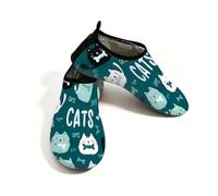 Scarpe da acqua con gatti carini, per donne e uomini, ad asciugatura rapida, leggere, per spiaggia e surf, Multi, 41/42 EU