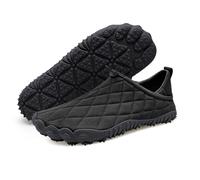 Scarpe da acqua da donna e uomo, traspiranti, con punta larga, senza lacci, comode, da viaggio, minimaliste, a goccia zero, Nero , 44 EU