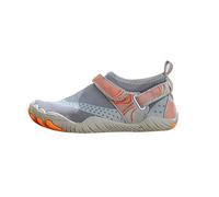 Scarpe da acqua da donna per nuoto, spiaggia, piscina, passeggiate, ad asciugatura rapida, con suola antiscivolo, in rete elastica, scarpe da surf con cinturino regolabile, colore nero e grigio, per