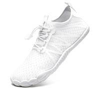 Scarpe da acqua da uomo e da donna, a piedi nudi, da spiaggia, Bianco 795, 42 1/3 EU