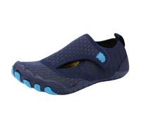 Scarpe da acqua da uomo e donna, ad asciugatura rapida, antiscivolo, leggere, per nuoto, kayak, a piedi nudi, traspiranti, senza lacci, per vacanze, viaggi, spiaggia, Blu scuro, 41 EU