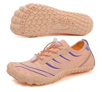Scarpe da acqua da uomo e donna, ad asciugatura rapida, per sport all'aria aperta, per nuoto, piscina, spiaggia, surf, passeggiate, yoga, fiume, lago, escursionismo, kayak, Rosa e viola., 11 Women/10
