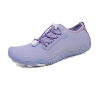 Scarpe da acqua da uomo e donna, suola a goccia zero, punta larga, casual, passeggiate, spiaggia, surf, nuoto, sport acquatici, escursioni all'aperto, Viola, 42 2/3 EU
