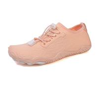 Scarpe da acqua da uomo e donna, suola a goccia zero, punta larga, casual, passeggiate, spiaggia, surf, nuoto, sport acquatici, escursioni all'aperto, rosa, 39 2/3 EU