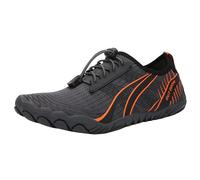 Scarpe da acqua da uomo, regolabili, ad asciugatura rapida, scarpe da ginnastica da uomo, in rete traspirante, con lacci, scarpe da ginnastica antiscivolo leggere per escursioni all'aperto, Grigio, 42