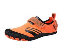 Scarpe da acqua da uomo regolabili, vestibilità larga, scarpe estive da acqua, scarpe da spiaggia leggere e resistenti, per nuoto, surf, yoga, passeggiate, immersioni, nuoto, spiaggia, Orange3., 40 2