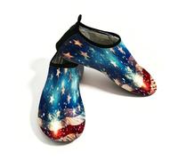 Scarpe da acqua dipinte con bandiera degli Stati Uniti del 4 luglio per donne e uomini, scarpe da nuoto ad asciugatura rapida, calzini acquatici per spiaggia, Multi, 41/42 EU