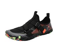 Scarpe da acqua estive da uomo, ad asciugatura rapida, per escursionismo, nuoto, fiume, traspiranti, non elastiche, comode, antiscivolo, leggere, per piscina, canottaggio, surf, immersioni, Arancione