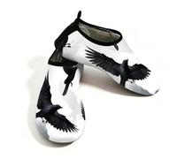 Scarpe da acqua nere con corvo e uccellino, per donne e uomini, ad asciugatura rapida, leggere, per spiaggia, Multi, 42.5/43 EU