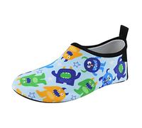 Scarpe da acqua per bambini e bambini, scarpe da nuoto bagnate per bambini e ragazze, antiscivolo, ad asciugatura rapida, calzini acquatici morbidi per la pelle a piedi nudi essenziali per le vacanze