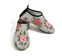 Scarpe da acqua per donne e uomini, ad acquerello, antiscivolo, ad asciugatura rapida, morbide, a piedi nudi, calzini acquatici per estate, spiaggia, piscina, surf, yoga, Acquarello Holly Berry, 40/41