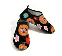 Scarpe da acqua per donne e uomini, per Halloween, con zucca, antiscivolo, ad asciugatura rapida, morbide, a piedi nudi, per estate, spiaggia, piscina, surf, yoga, esercizio, Zucca di zucchero di