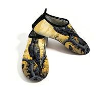 Scarpe da acqua per Halloween con corvo e gufo, da donna, ad asciugatura rapida, leggere, per spiaggia, Multi, 40/40.5 EU