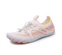 Scarpe da acqua per tracciamento del fiume progettate per uomini e donne con suola drenante in tessuto ad asciugatura rapida e stabilità del battistrada multidirezionale (35 8606 bianco arancione)