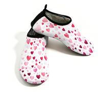 Scarpe da acqua rosa a forma di cuore, per donne e uomini, ad asciugatura rapida, leggere, per la spiaggia, Multi, 42.5/43 EU
