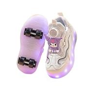 Scarpe da Allenamento a Quattro Ruote LED per Ragazzi e Ragazze