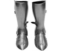 Scarpe da armatura medievale Cavalieri Gotico Sabaton set Leg Armor XV secolo Guerriero Acciaio Larp Sabatons Replica cosplay buhurt Costume da battaglia
