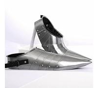 Scarpe da armatura medievale | Scarpa da armatura in acciaio | Set di scarpe da combattimento gotico cavaliere | Scarpe per Halloween | Coppia di scarpe da armatura gotica Crusader Armor Sabaton