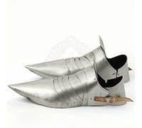 Scarpe da armatura medievale | Scarpe da armatura in acciaio | Set di scarpe da combattimento gotico cavaliere | Scarpe per Halloween Armour | Coppia di scarpe Crusader Armor Sabaton Gothic Armor
