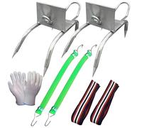 Scarpe Da Arrampicata Cat Claw - Set Di Punte Per Arrampicata Sugli Alberi | Attrezzi Per Arboricoltori Regolabili Antiscivolo, Punte In Acciaio Portatili Leggere Ṕer Cacciatori, Taglialegna, Raccogl