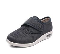 Scarpe da Artrite Gonfia Edema Scarpe da Passeggio da Donna in Memory Foam con Cuscino d'Aria Casual,Grigio,38 Scarpa Ortopedica Scarpe Diabetiche