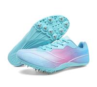 Scarpe da Atletica Leggera Scarpe Chiodate da Pista da Sprint Traspiranti Scarpe Chiodate da Pista da Allenamento Professionali per Uomo Donna Bambini Ragazzi Ragazze