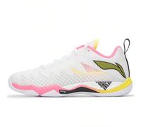 Scarpe da badminton con piume di falco per uomo e donna, resistenti all'usura, ammortizzanti, scarpe sportive da competizione, modello: AYAU007-2 La tomaia presenta molteplici fori perforati per una m