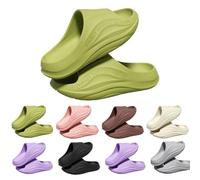 Scarpe da bagno da donna a nuvola, sandali ortopedici, estivi, ciabatte aperte, casual, piattaforma, sandali con plateau, scarpe estive leggere, morbide, verde, 40 EU